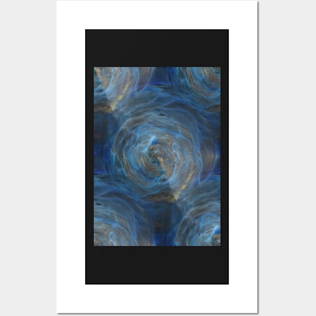 Blue Whirlpool Wall Art by AndreaAtkinsArt